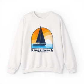 Kings Beach, California Sweatshirt - Sailboat Kings Beach Crewneck Sweatshirt