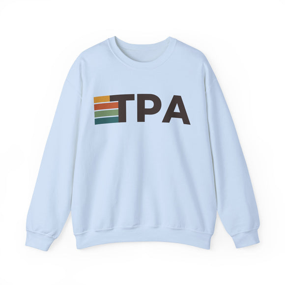 Tampa, Florida TPA Retro Stripe Sweatshirt