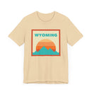 Retro Wyoming T-Shirt, Mountain Sun Tee, Unisex Graphic Shirt, Vintage Wyoming Top, Outdoor Adventure Clothing-17