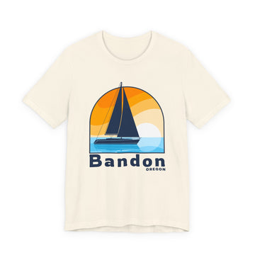 Bandon, Oregon T Shirt - Sailboat Tee - 0