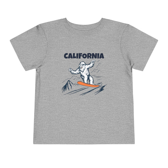 California Yeti Snowboard Toddler Tee