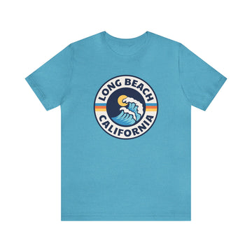 Buy heather-aqua Long Beach, California T-Shirt - Unisex Long Beach Shirt