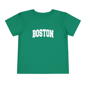 Boston, Massachusetts Toddler Graphic Tee - Kids Boston Vacation T-Shirt