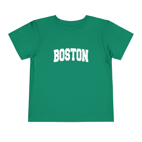 Boston, Massachusetts Toddler Graphic Tee - Kids Boston Vacation Shirt