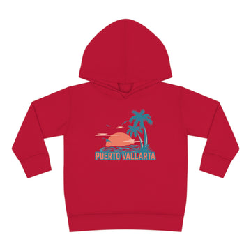 Buy vintage-red Puerto Vallarta, Mexico Toddler Hoodie - Unisex Puerto Vallarta Toddler Sweatshirt