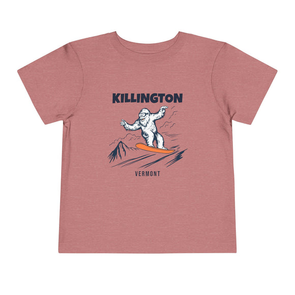 Killington, Vermont Yeti Snowboard Toddler Tee