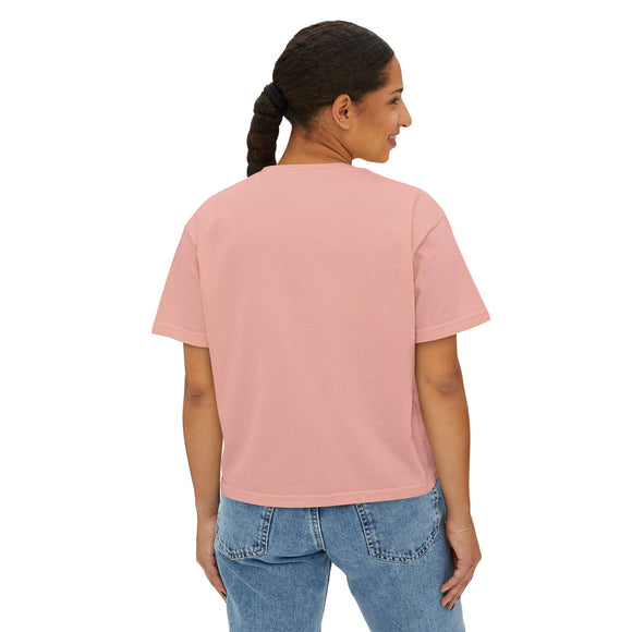 San Clemente, California Surfer Girl Tee | 100% Cotton Women's Boxy Tee