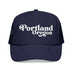 Kids Portland, Oregon Trucker Hat Foam - Youth Snapback Cap on white background