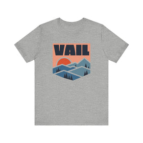 Buy athletic-heather Vail, Colorado T Shirt - Retro Graphic Tee