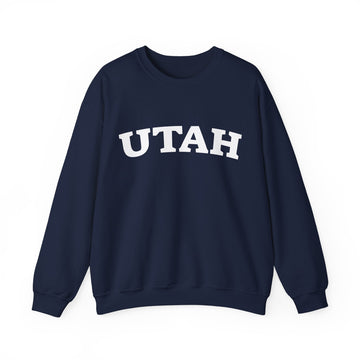 Buy navy Utah Sweatshirt - Unisex Utah Crewneck Sweatshirt