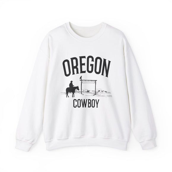 Oregon Sweatshirt - Oregon Cowboy Graphic Crewneck