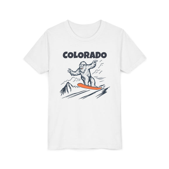 Colorado Yeti Snowboard Youth Tee - Kids Skiing Shirt