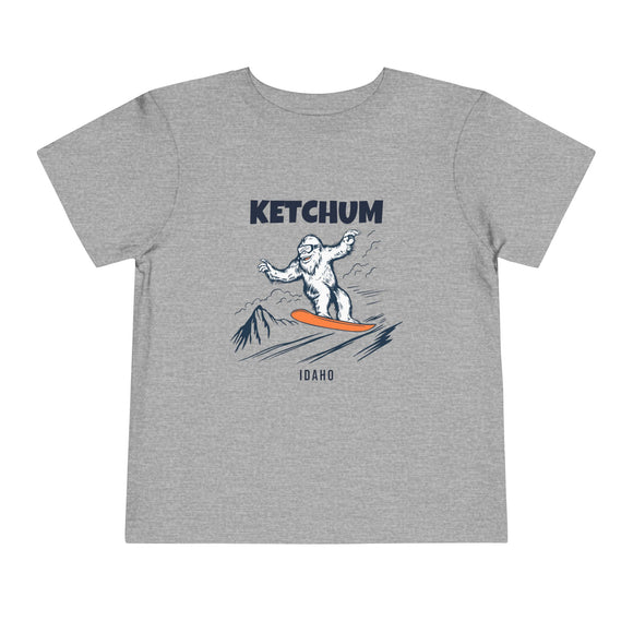 Ketchum, Idaho Yeti Snowboard Toddler Tee