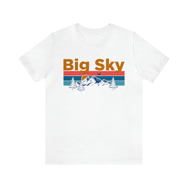 Big Sky, Montana Shirt - Mountain Sunset Unisex Big Sky T-Shirt
