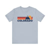 Retro Colorado T-shirt, Mountain Tee, Vintage Colorado Unisex Jersey Shirt, Outdoor Hiking Apparel