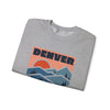 Denver, Colorado Sweatshirt Retro Mountains, Denver Unisex Graphic Crewneck