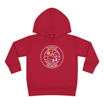 Buy vintage-red Denver, Colorado Toddler Hoodie - Unisex Denver Toddler Sweatshirt