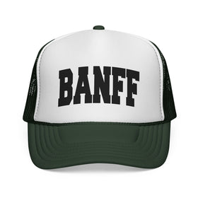Buy dark-green Banff, Canada Collegiate Style Trucker Hat