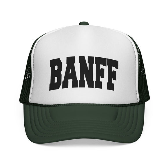 Banff, Canada Collegiate Style Trucker Hat