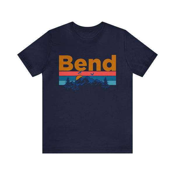 Bend, Oregon Shirt - Mountain Sunset Unisex Bend T-Shirt