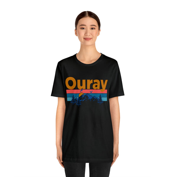 Ouray, Colorado Shirt - Mountain Sunset Unisex Ouray T-Shirt