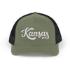 Kansas Snapback Trucker Cap - Embroidered Kansas Hat