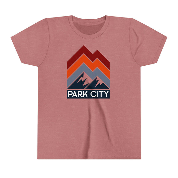 Park City, Utah Youth Shirt - Retro Mountain Park City Kid's T-Shirt