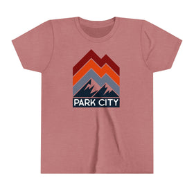 Park City, Utah Youth Shirt - Retro Mountain Park City Kid's T-Shirt
