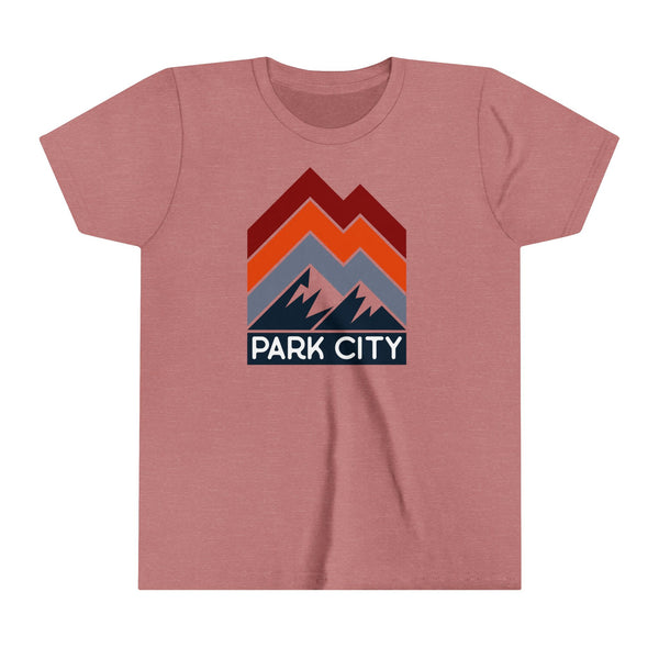 Park City, Utah Youth Shirt - Retro Mountain Park City Kid's T-Shirt