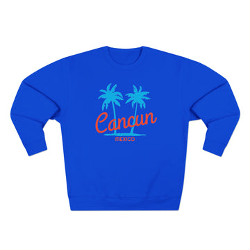 Buy royal-blue Premium Cancun, Mexico Sweatshirt - Retro Unisex Sweatshirt
