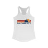 Salt Lake City, Utah Women's Racerback Tank Top - Mountain Lover Sleeveless Shirt, Women's Salt Lake City Hiking Tank