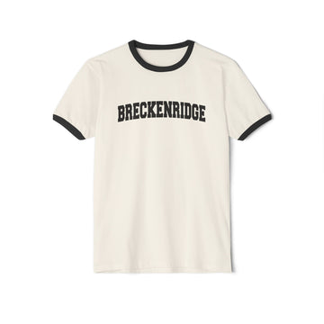 Breckenridge, Colorado Cotton Ringer Graphic Tee - Unisex Breckenridge T Shirt, Vintage Style Tee, Men's/Women's Tee - 0