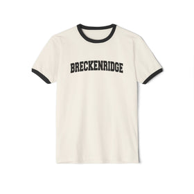 Breckenridge, Colorado Cotton Ringer Graphic Tee - Unisex Breckenridge T Shirt, Vintage Style Tee, Men's/Women's Tee
