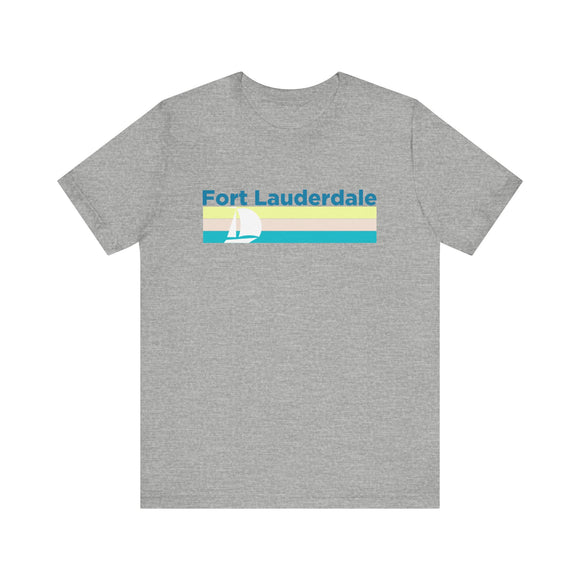 Fort Lauderdale, Florida T Shirt - Sailboat Graphic Tee