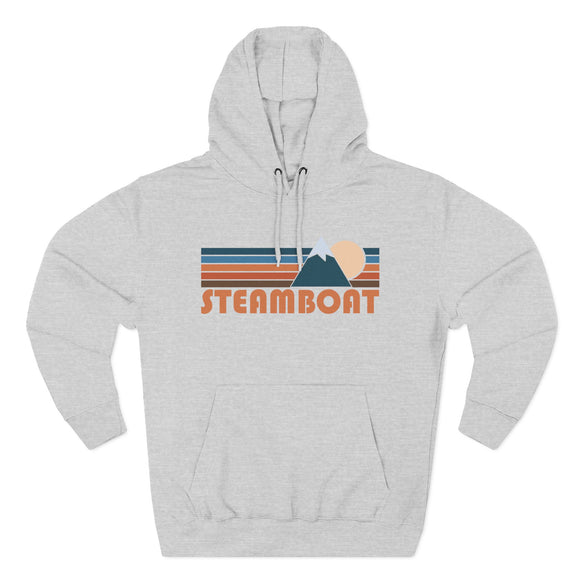 Steamboat, Colorado Hoodie - Retro Mountain Unisex Sweatshirt