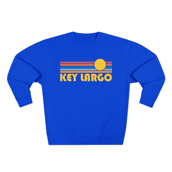 Premium Key Largo, Florida Retro Sun Graphic Sweatshirt