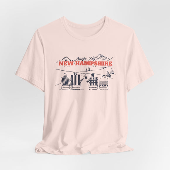 New Hampshire Après-ski T-Shirt - Vintage Mountain Graphic Tee