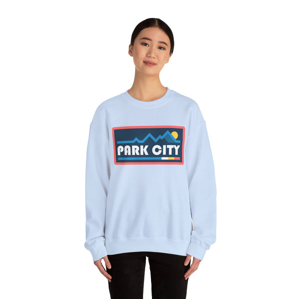 Park City, Utah Sweatshirt - Mountain Graphic Crewneck