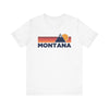 Retro Montana T-shirt, Mountain Tee, Vintage Montana Unisex Jersey Shirt, Outdoor Hiking Apparel