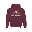 Colorado Youth Hoodie - Retro Mountain Colorado Youth Sweatshirt-4