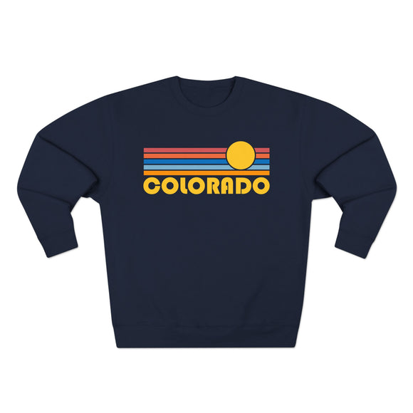 Premium Colorado Retro Sun Graphic Sweatshirt