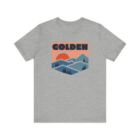 Buy athletic-heather Golden, Colorado T Shirt - Retro Graphic Tee
