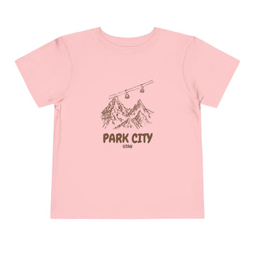 Buy pink Park City, Utah Toddler T-Shirt — Vintage Gondola Ski Mountain Tee