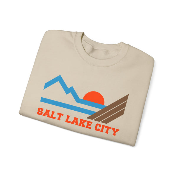 Salt Lake City, Utah Sweatshirt - Mountain Salt Lake City Crewneck Sweatshirt