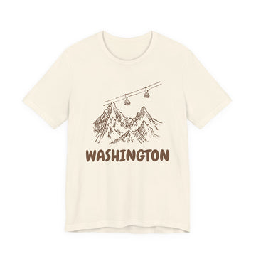 Washington Mountain T-Shirt — Vintage Gondola Ski Mountain Tee