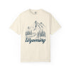 Wyoming Graphic Tee - Mountain Illustration Wyoming T Shirt