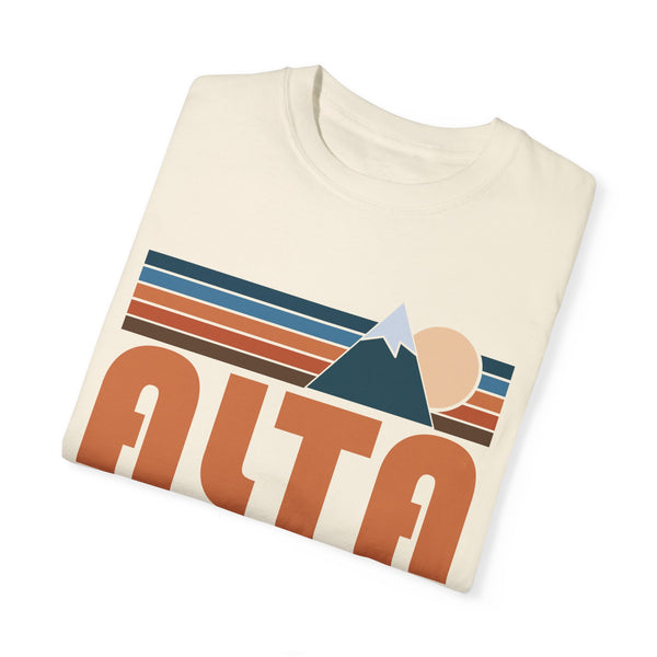 Alta, Utah Graphic Tee, Comfort Colors Retro Unisex Alta T shirt, Mountain Adventure Shirt