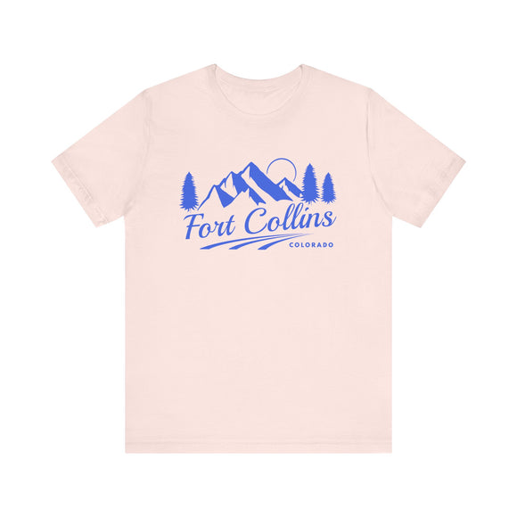 Fort Collins, Colorado T-Shirt - Retro Mountain Unisex Fort Collins Shirt