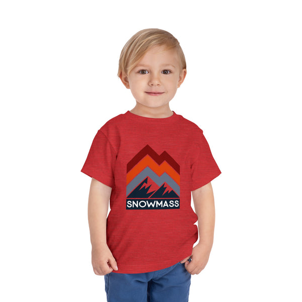 Snowmass, Colorado Toddler T-Shirt - Retro Palm Tree Toddler Snowmass Shirt