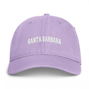 Buy orchid Santa Barbara, California Washed Baseball Cap - Vintage Coastal Comfort Colors